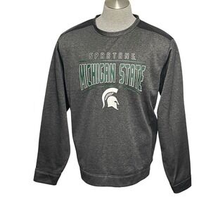 Michigan State Spartans Gray Graphic‎ Crewneck Sweatshirt Men's XXL